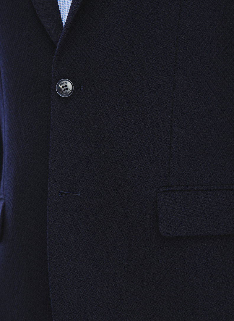 Granatowa marynarka męska z wełny