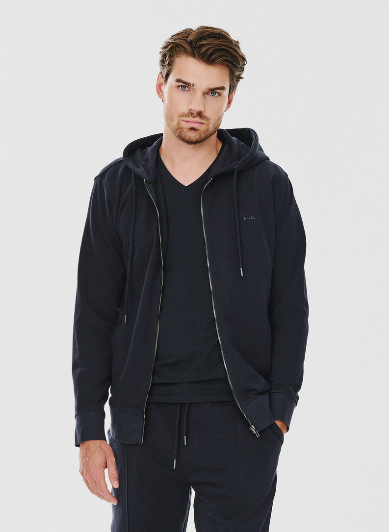 Rozpinana bluza dresowa w granatowym kolorze