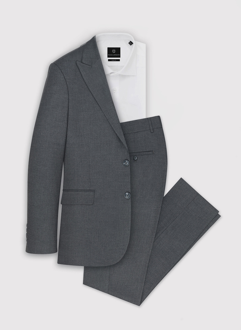 Szara jednorzędowa marynarka męska