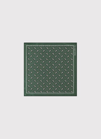 Zielona poszetka męska paisley