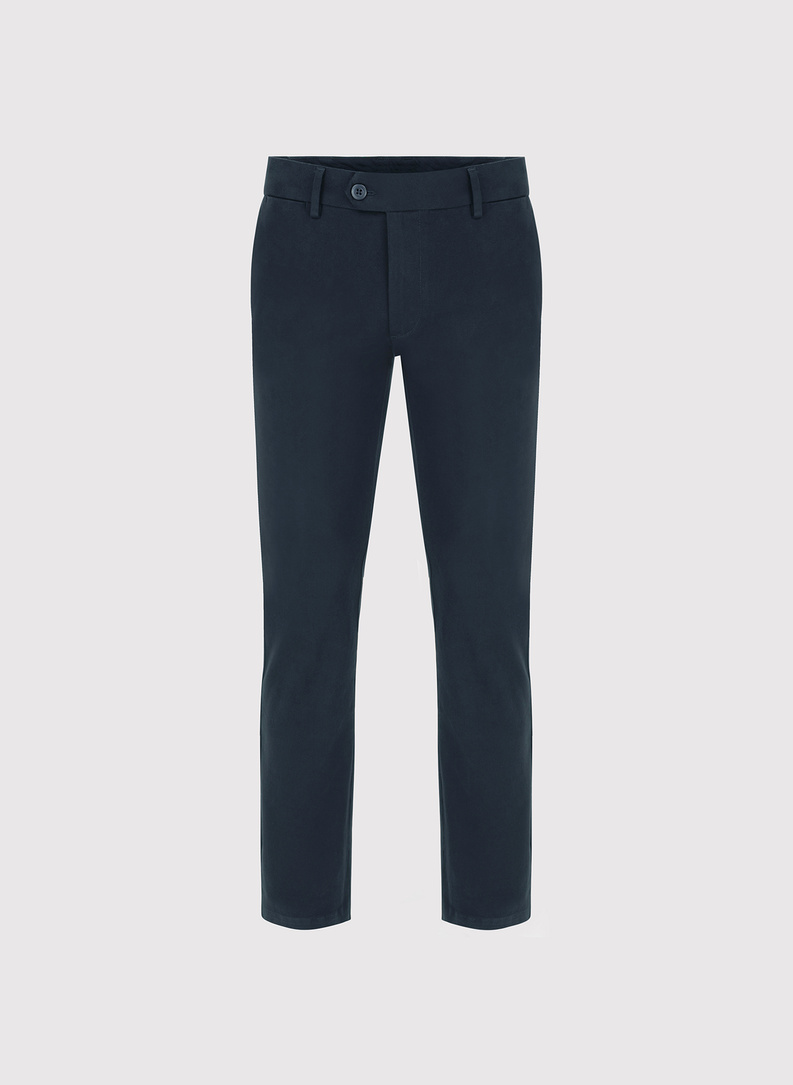 Granatowe spodnie casual