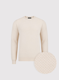 Jasnobeżowy sweter męski