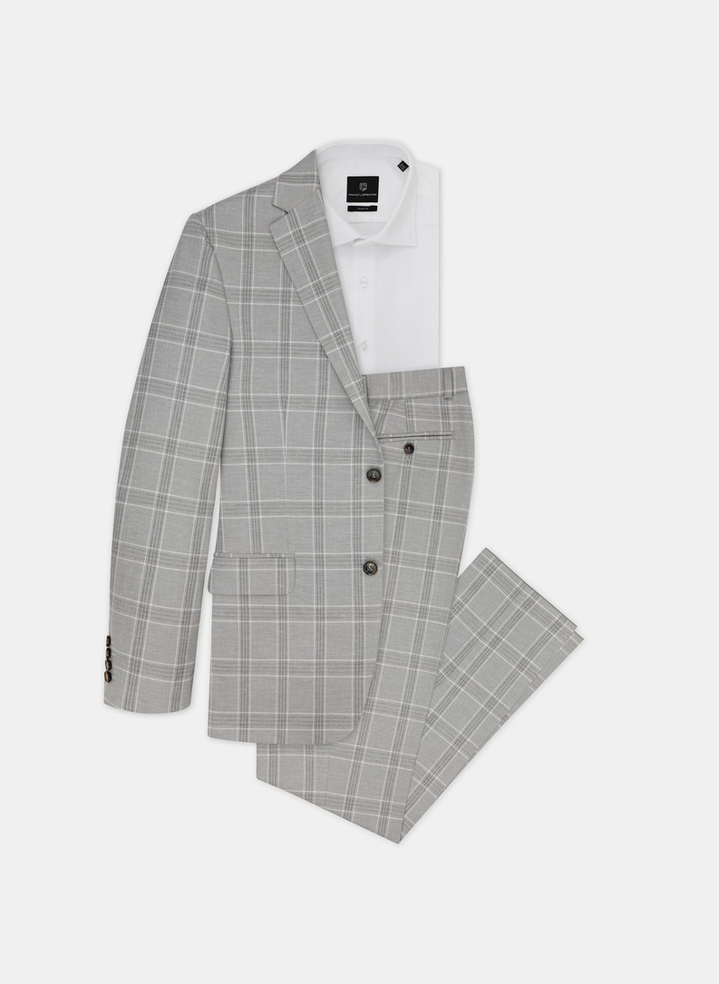 Spodnie męskie garniturowe P21SF-6G-053-S