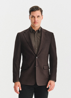 Brązowa marynarka męska