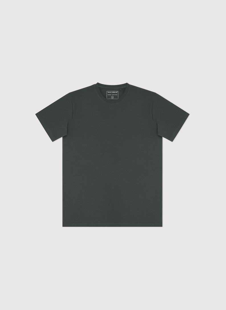 Bawełniany oliwkowy t-shirt