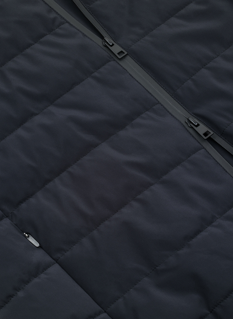 Granatowa krótka kurtka męska