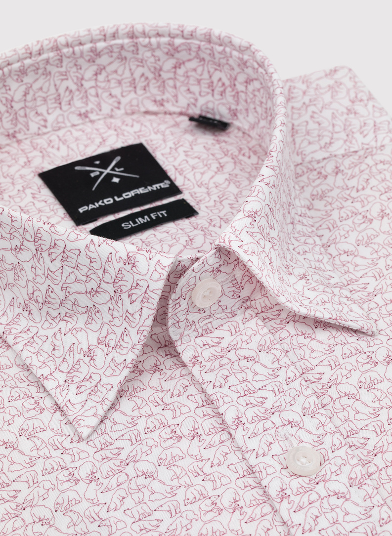 Koszula męska w drobny wzór