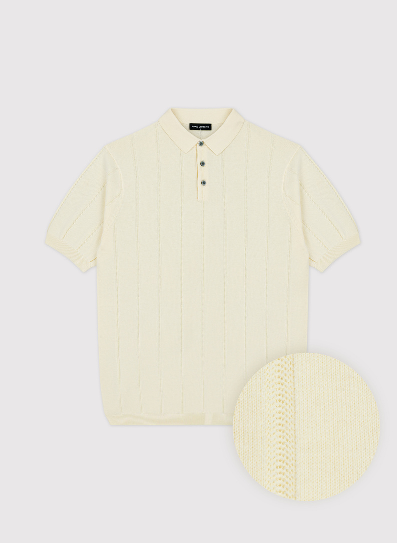 Swetrowe polo w kolorze żóltym