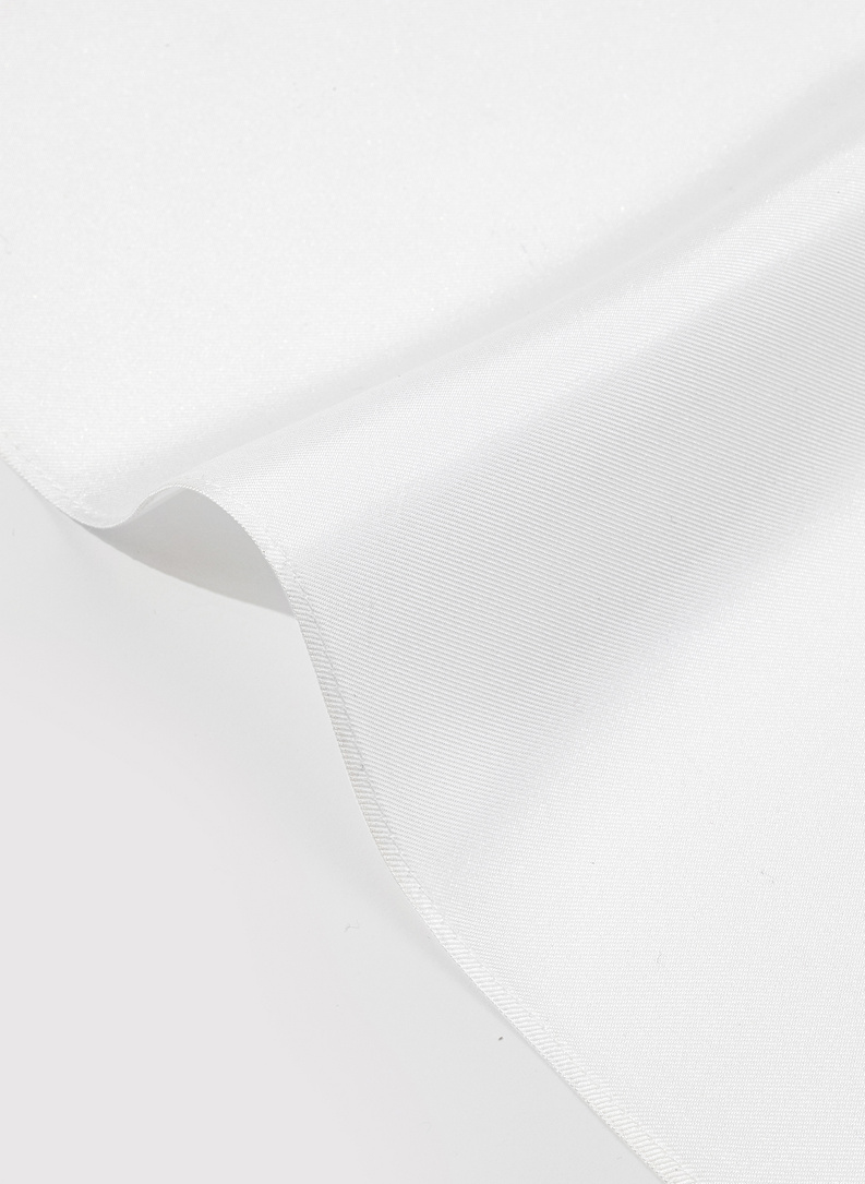 Jedwabna biała poszetka męska