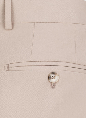 Beżowe spodnie garniturowe