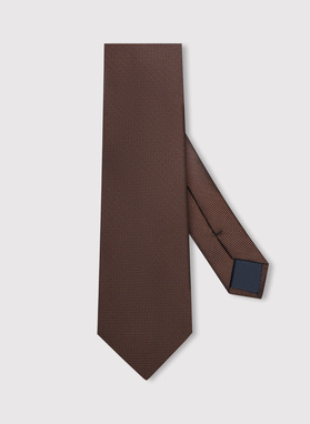 Brązowy krawat męski
