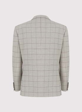 Casualowa marynarka męska w kratę