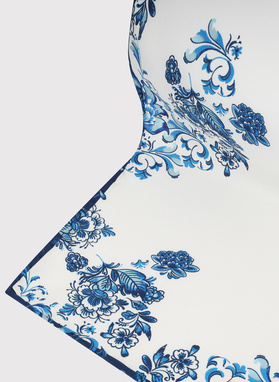 Biała poszetka męska folklor