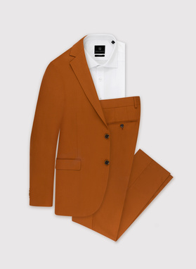 Pomarańczowa marynarka garniturowa P22SF-3G-021-P-S