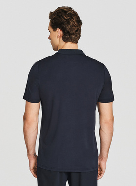 Granatowe polo męskie
