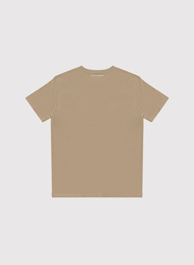 Beżowy bawełniany t-shirt męski