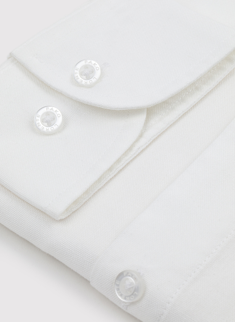 Biała bawełniana koszula męska