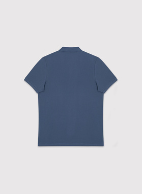 Ciemnoniebieskie bawełniane polo męskie