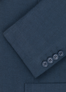 Granatowa marynarka męska bez podszewki