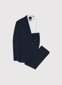 Granatowy garnitur męski