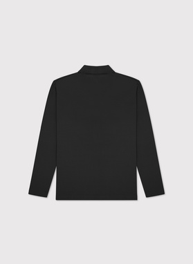 Czarne polo longsleeve