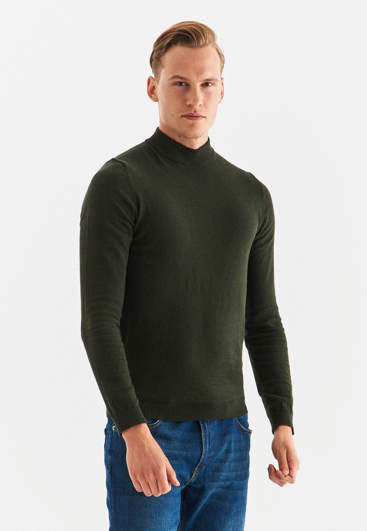 Półgolf męski zielony P22WF-2X-007-Z-0