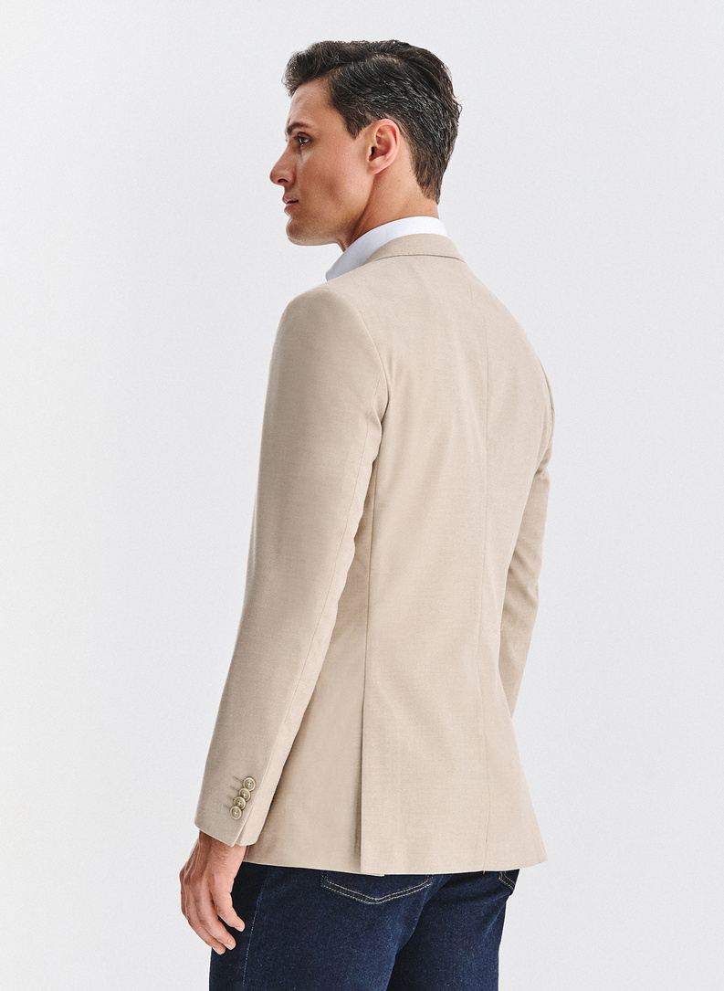 Beżowa marynarka męska