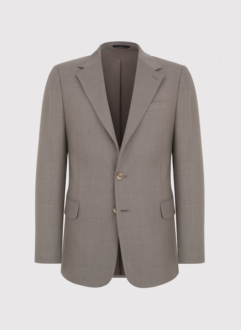 Jasnobrązowy garnitur męski