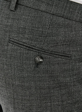 Wełniane spodnie garniturowe