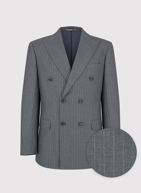 Dwuczęściowy garnitur męski w prążek