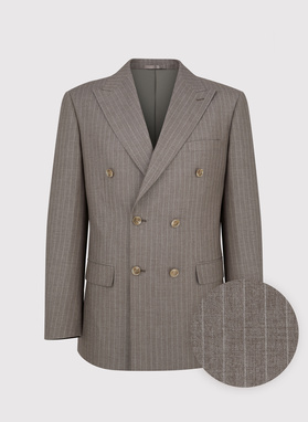 Dwuczęściowy garnitur męski w prążek