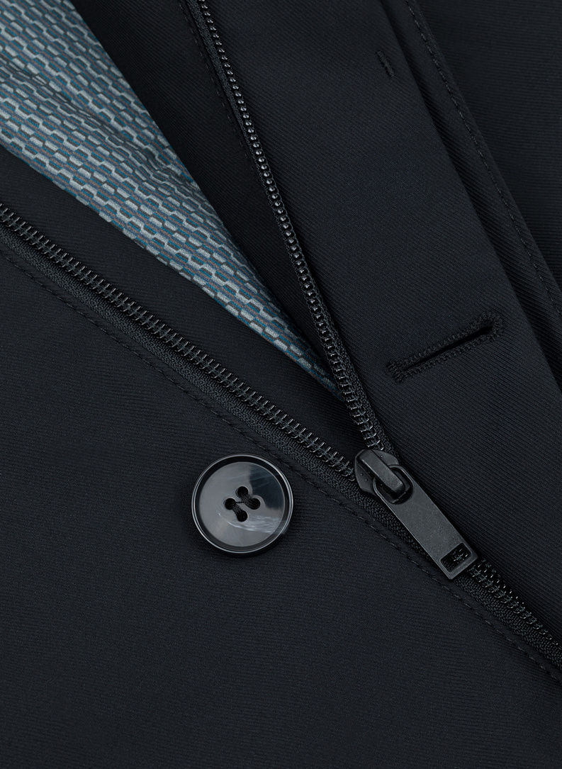 Przejściowy płaszcz męski w kolorze czarnym