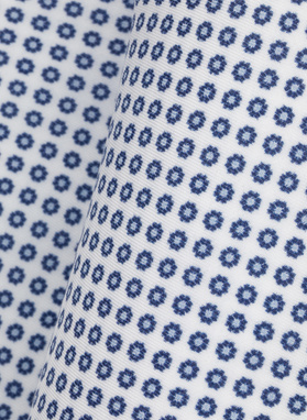 Biała poszetka męska w kwiatki