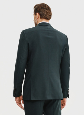 Wełniana marynarka garniturowa w kolorze zielonym