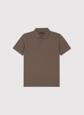 Brązowa polówka męska