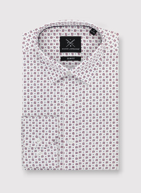 Męska koszula w subtelny wzór