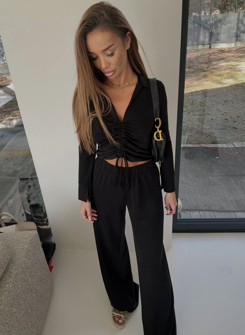 Komplet damski CREWT w kolorze czarnym