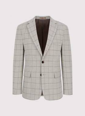 Casualowa marynarka męska w kratę