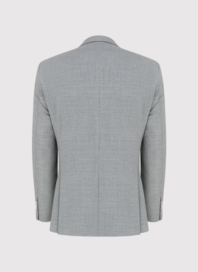 Szara marynarka męska z wełną