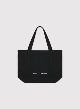 Czarna torba materiałowa unisex