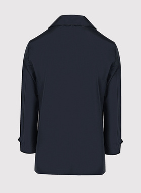 Wiosenny granatowy płaszcz męski
