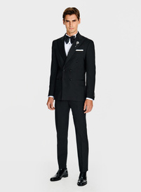 Ślubna dwurzędowa marynarka smokingowa