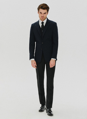 Czarne spodnie smokingowe