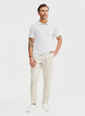 T-shirt polo w kolorze jasnoniebieskiem