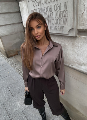 Koszulowe body AMELIA mokka