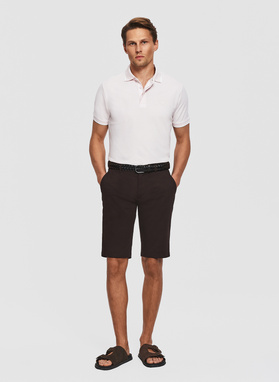 Bermudy męskie w kolorze brązowym