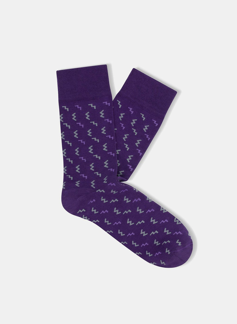 Skarpetki w zygzaki P000B-SX-514-F