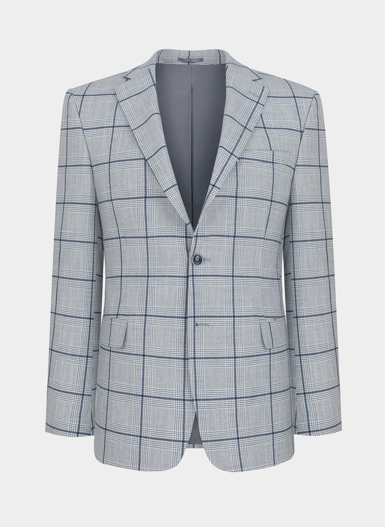 Szara marynarka garniturowa P22SF-3G-010-S-S