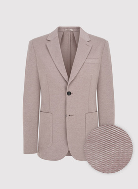 Beżowa marynarka melanż