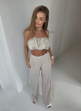 Komplet damski COMO SOHO w kolorze beżowym